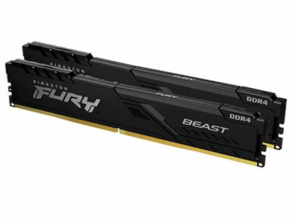 Kingston Memorija KINGSTON 64GB(2x32GB)/DIMM/DDR4/3200MHz/CL16/FURY Beast XMP Slika 1